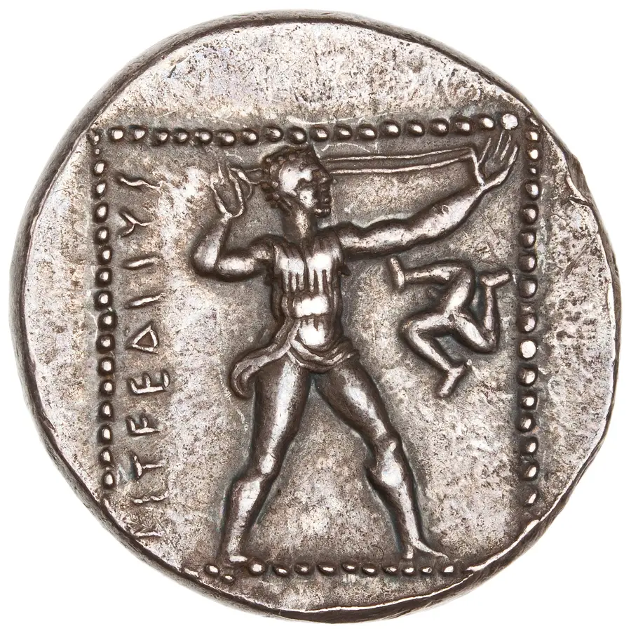 Aspendos Stater (Wrestlers and Slinger type) の裏面（リバース）