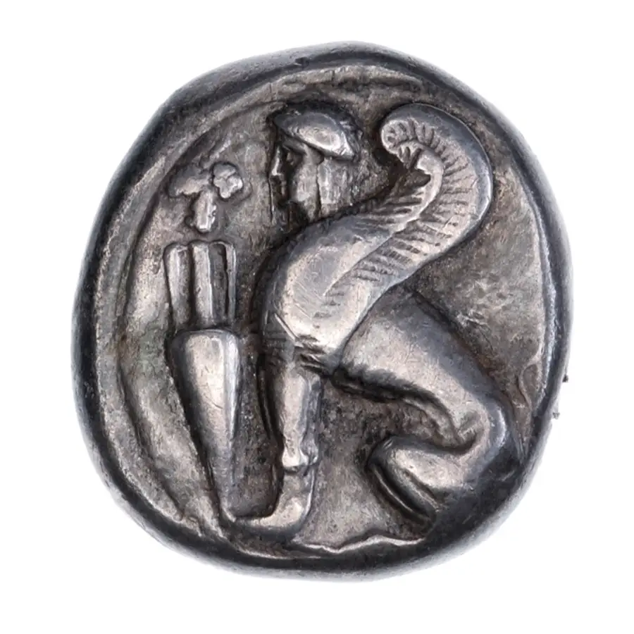 Chios Tetradrachm (Sphinx type silver coin) の表面（オブバース）