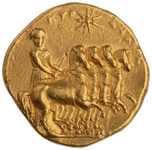 Cyrene Stater (Silphium type) の表面（American Numismatic Society (1967.152.687)）