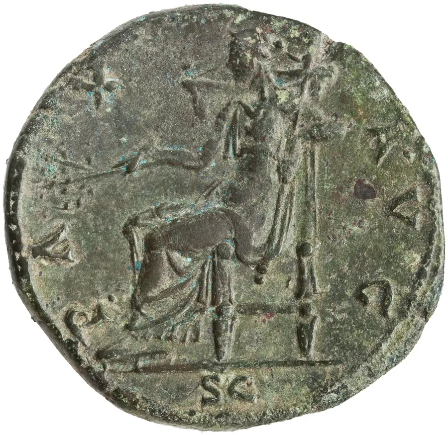Hadrian Sestertius の裏面（リバース）