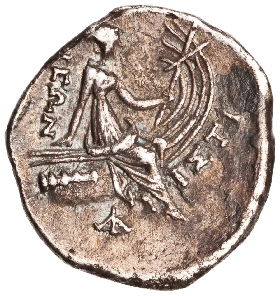 Histiaea Tetrobol (Nymph of Euboea) の裏面（リバース）