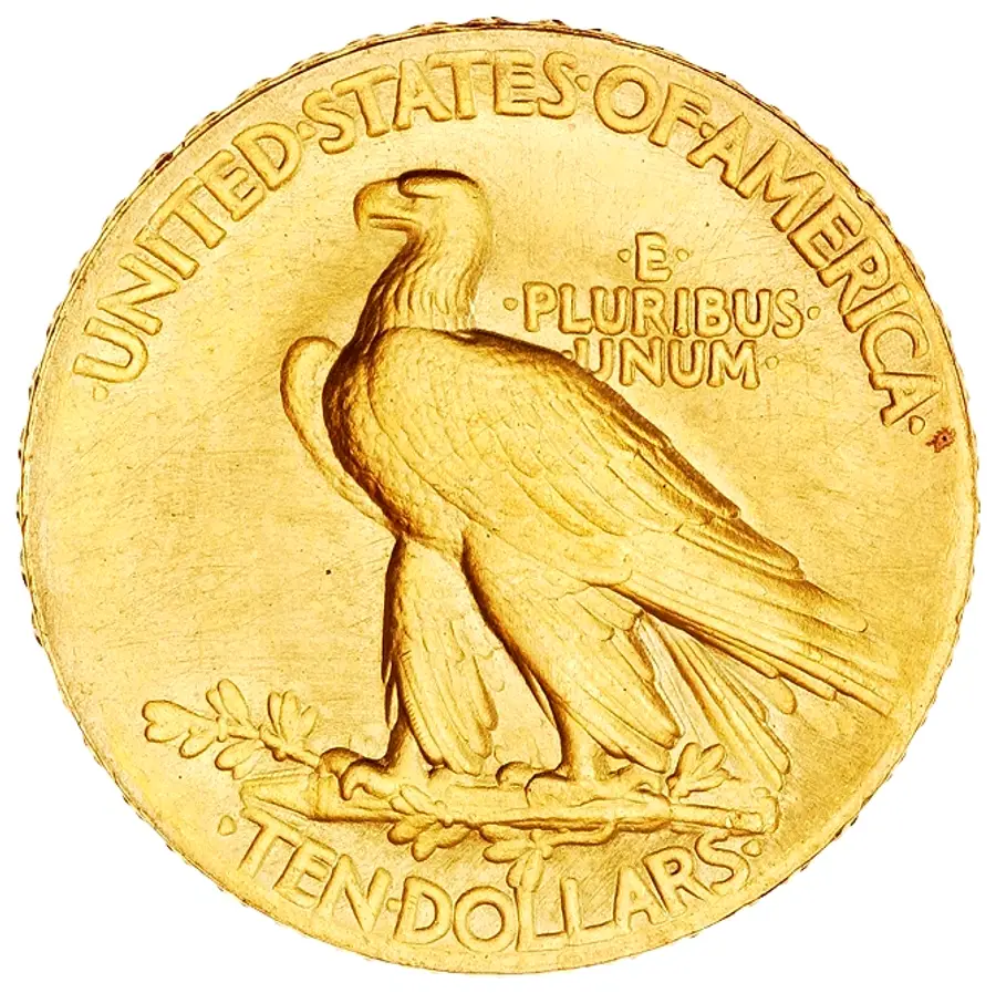 Indian Head Eagle ($10 Gold Piece) の裏面（リバース）
