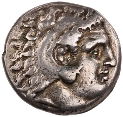 Kos Tetradrachm (Herakles type) の表面（American Numismatic Society (1960.170.241)）
