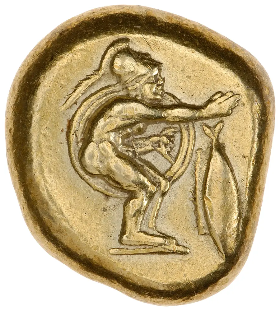 Cyzicus (Kyzikos) Electrum Stater の表面（オブバース）
