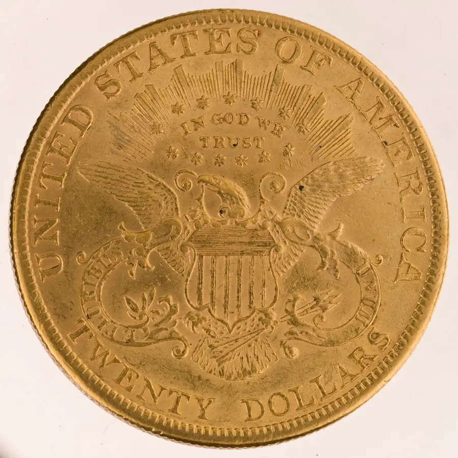 Liberty Head Double Eagle (Coronet Double Eagle) の裏面（リバース）
