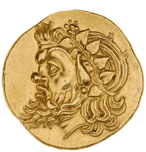 Panticapaeum Stater (Griffin type) の表面（American Numismatic Society (1967.152.279)）