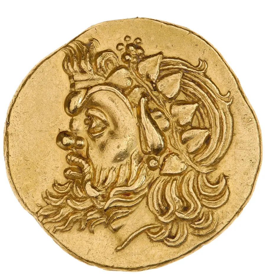 Panticapaeum Stater (Griffin type) の表面（オブバース）