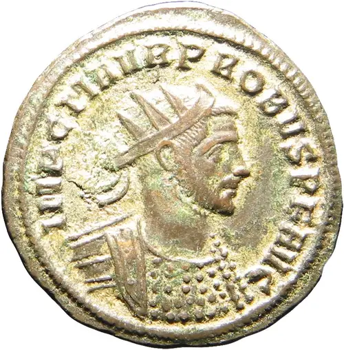 Antoninianus of Probus の表面（American Numismatic Society (1974.203.36)）