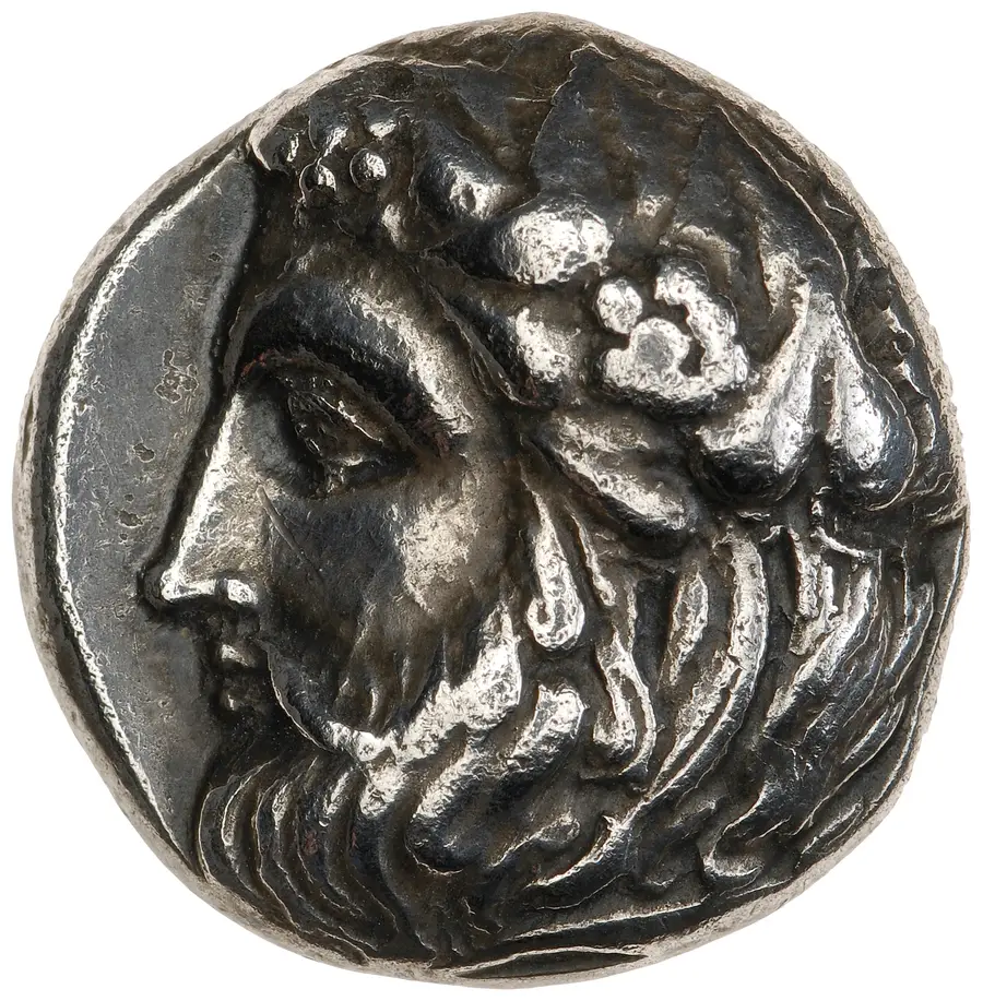 Thasos Tetradrachm (Dionysus/Heracles type) の表面（オブバース）